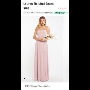 Lauren Tie Maxi Dres
